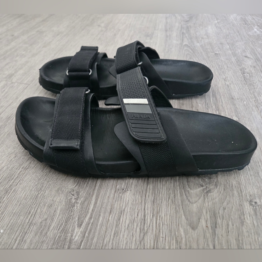 Prada Sandales homme Noir 2*3002